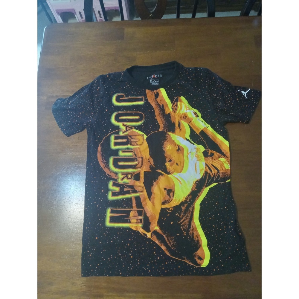 Jordan Boys Graphic T-Shirt Size‎ Large Black  Jumpman Cotton Tee - Picture 3 of 12